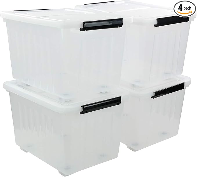 Bringer 70 Qt Latching Plastic Storage Containers by Bringer