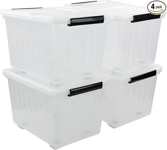 Bringer 70 Qt Latching Plastic Storage Containers by Bringer