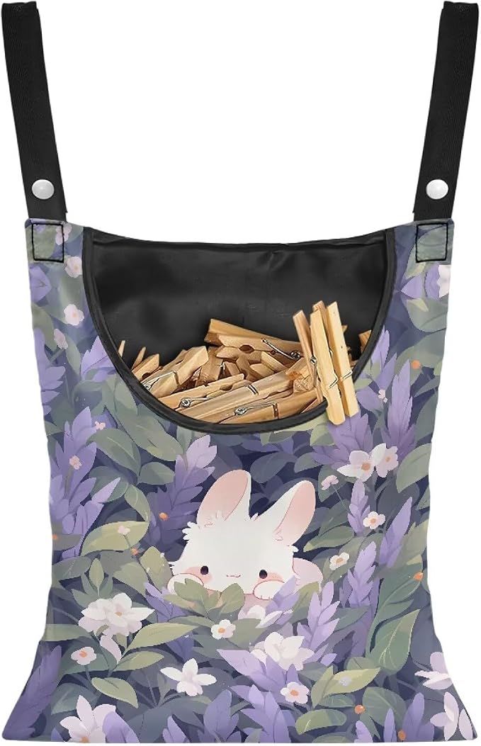 Clothespin Bag for Clothes Pin Holder for Outside and Clothes Line Pins by Unknown