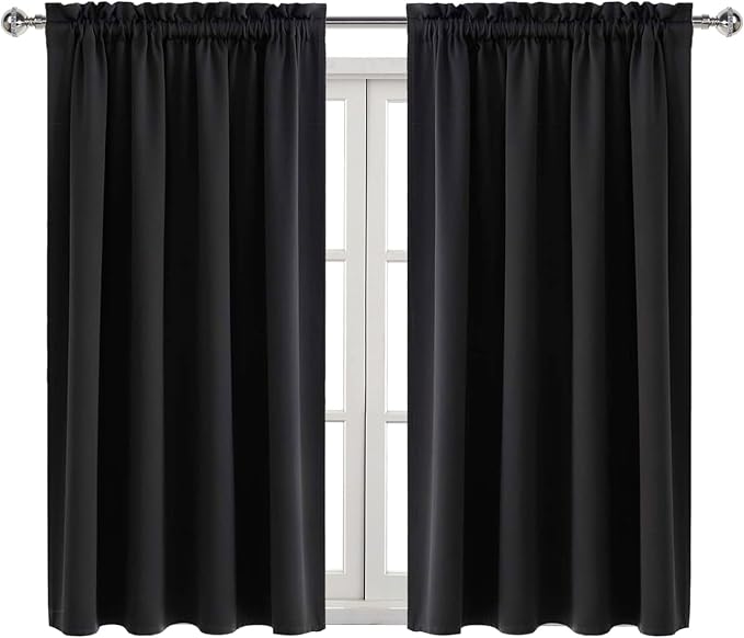 DWCN Blackout Curtains Room Darkening Thermal Insulated Bedroom Curtains Window - Image 8