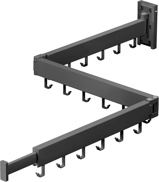 Clothes Drying Rack, Laundry Drying Rack Wall Mount, Space Saver Clothes Rack by ZdwCyl