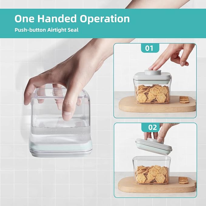 Ankou Airtight Pop Cereal Container, 3300ml Each Large Cereal Containers - Image 4