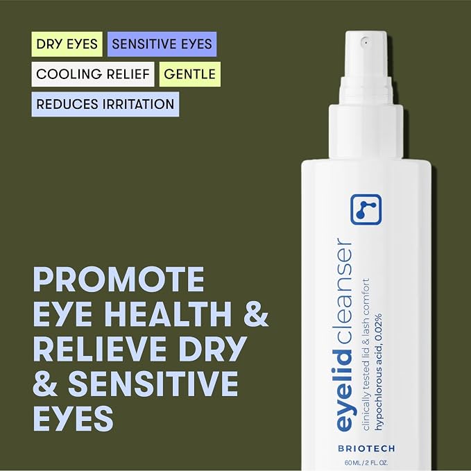 BRIOTECH Eyelid Cleanser, Hypochlorous Acid Spray, Lid & Eyelash Cleanser - Image 3