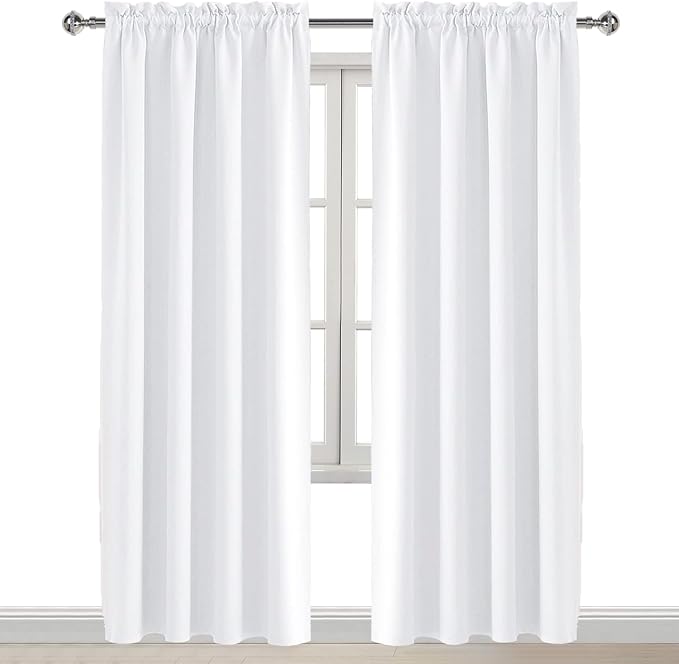 DWCN White Curtains for Living Room Thermal Insulated, 50% Light Blocking - Image 8