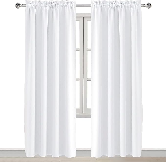 DWCN White Curtains for Living Room Thermal Insulated, 50% Light Blocking - Image 8