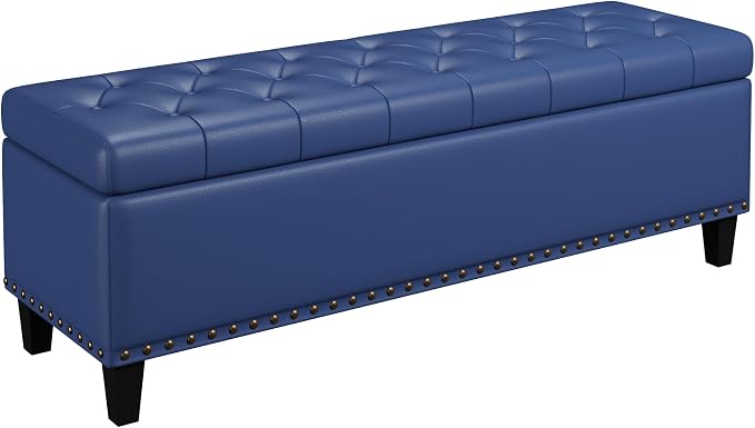 Storage Ottoman Bench, 51-Inch Large Storage Bench - Image 5