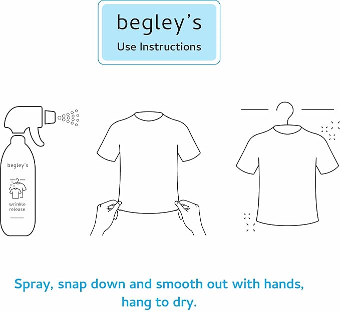 Begley's 3-in-1 Wrinkle Remover, Quick Fix Wrinkle Release, Static Cling Remover - Image 3