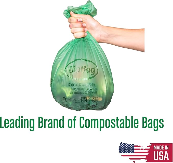 13 Gallon Tall Kitchen Compostable Trash Bags by BioBag, BPI Certified - Image 3
