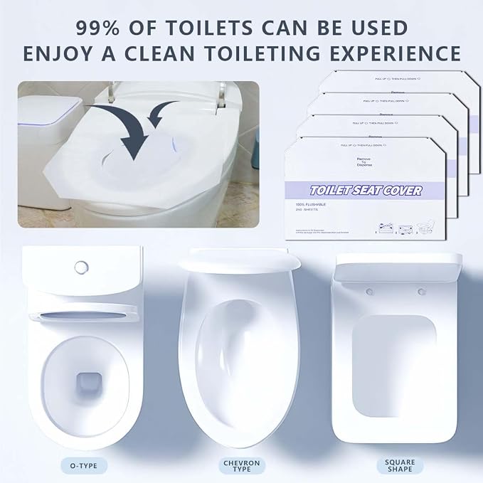 1 Pack Disposable Toilet Seat Covers Flushable Paper Toilet Seat Cover - Image 8
