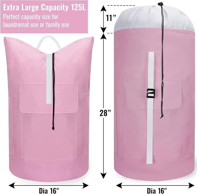 Laundry Bag Backpack, 125L Extra Large Travel - Image 2