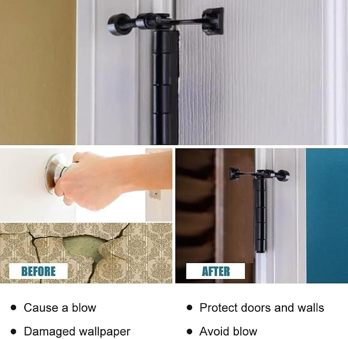 6 Pack Hinge Pin Oil Rubbed Bronze Door Stopper, Adjustable Heavy Duty Hinge - Image 5