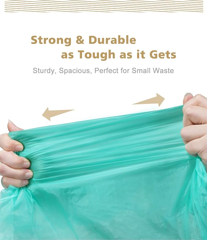 AYOTEE Compostable Trash Bags 4 Gallon Drawstring Trash Bags - Image 6