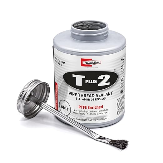Rectorseal 23431 Pint Brush Top T Plus 2 Pipe Thread Sealant by RectorSeal