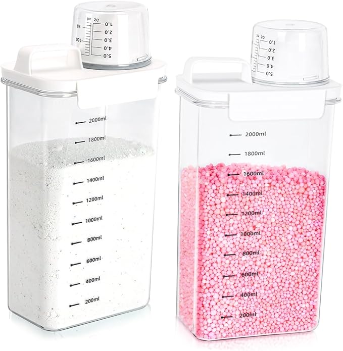 2 Packs Laundry Detergent Dispenser, Tokokimo Laundry Power Container, Laundry by Tokokimo