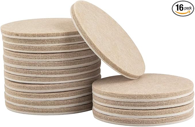 SOFTTOUCH 4723995N Heavy Duty 3 Inch Felt Furniture Pads to Protect Hardwood by SOFTTOUCH