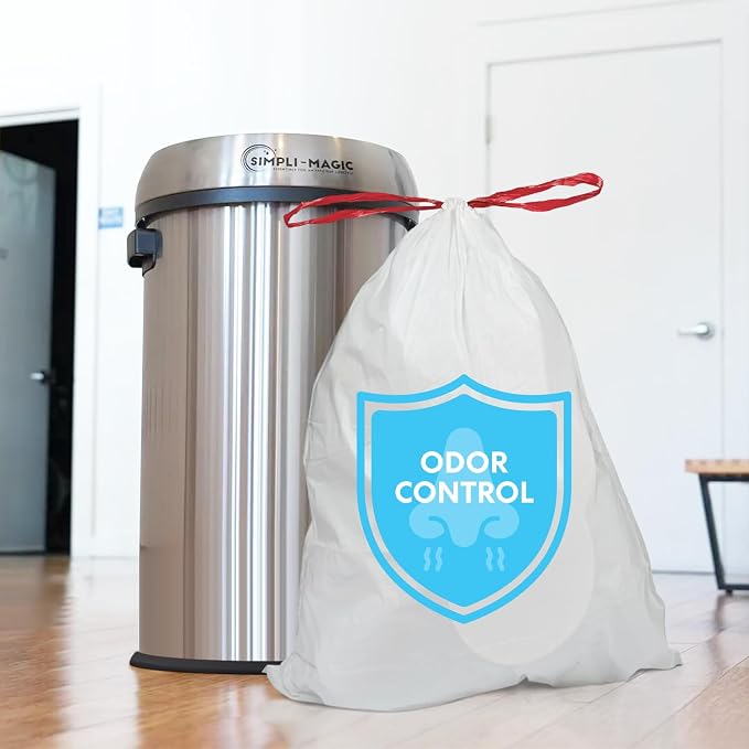 SIMPLI-MAGIC 17 Gallon Drawstring Trash Bags, 120 Pack – Tall Kitchen Garbage - Image 6