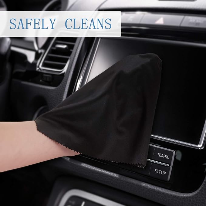 Frienda 12 Pack Large Microfiber Glass Cleaning Cloths 12 x 12 Inch Oversized - Image 7