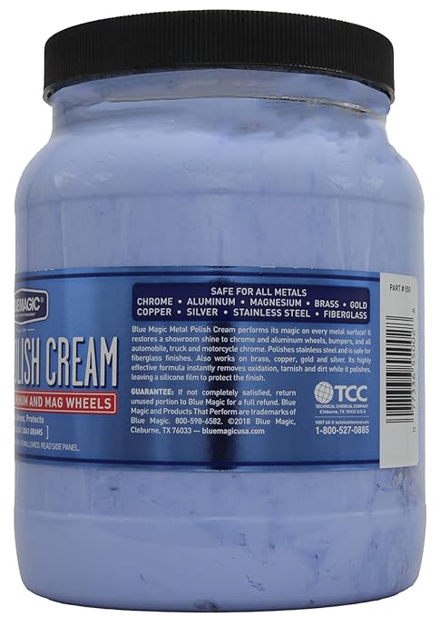 Blue Magic 550 Metal Polish Cream Non-Abrasive Tarnish and Oxidation Remover - Image 2
