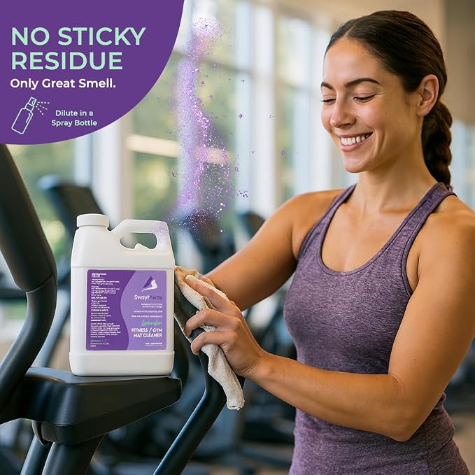 SwaytAway Fitness Mat Cleaner Concentrate – 32oz Lavender Essential Oil Formula - Image 4