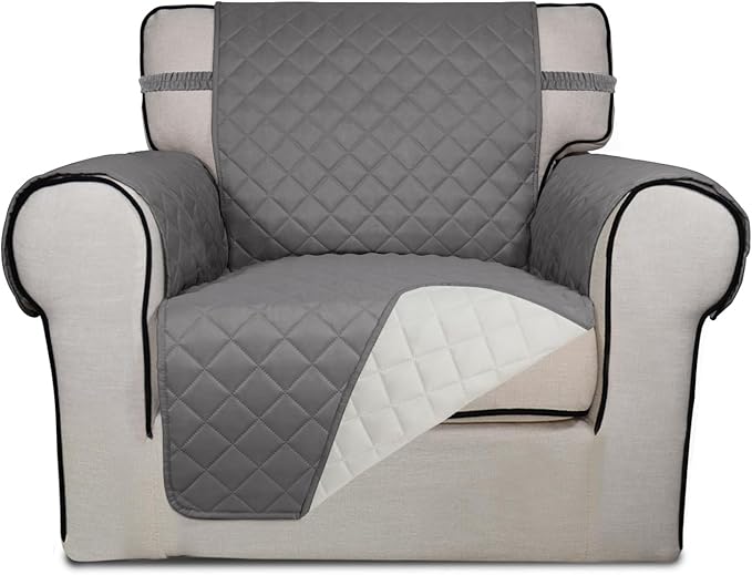 PureFit Reversible Quilted Sofa Cover, Water Resistant Slipcover Furniture by PureFit