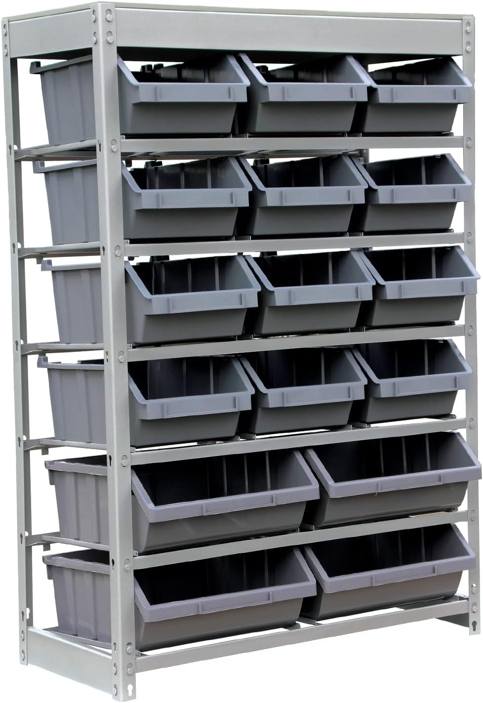 King's Rack Bin Rack Storage System Heavy Duty Steel Rack Organizer Shelv...
