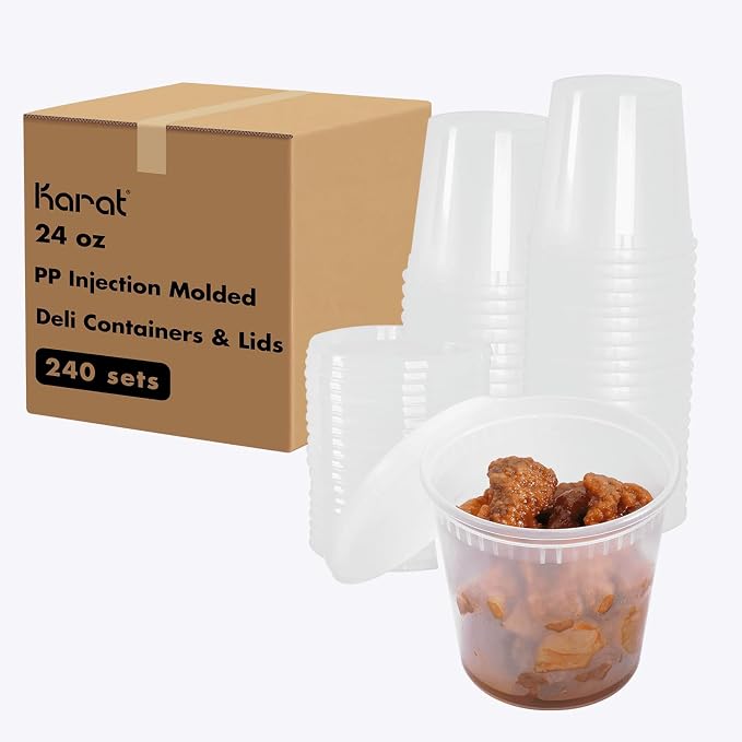 Karat Clear PP Injection Molded Round Deli Containers - Image 5
