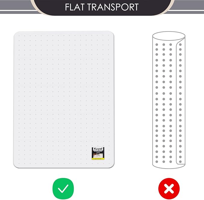 Kuyal Office Chair Mat for Carpet, 40x48 Clear Heavy Duty Computer Chair Mat - Image 7