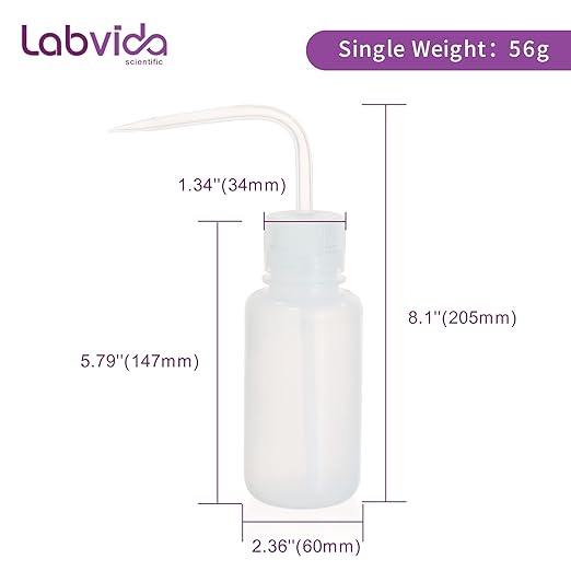New Released Thick Wall 250ml Squeeze Bottle Set 2pcs- Laboratory Grade Durable - Image 7