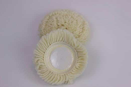 PMD Products 5pk 3" Inch Buffer Polish Pads Long Natural Wool Hook and Loop - Image 4