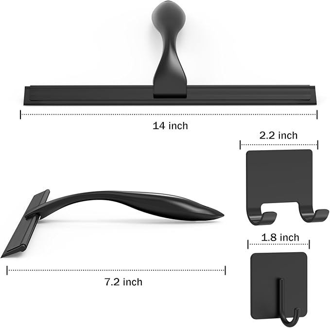 All-Purpose Stainless Steel Shower Squeegee - Image 2