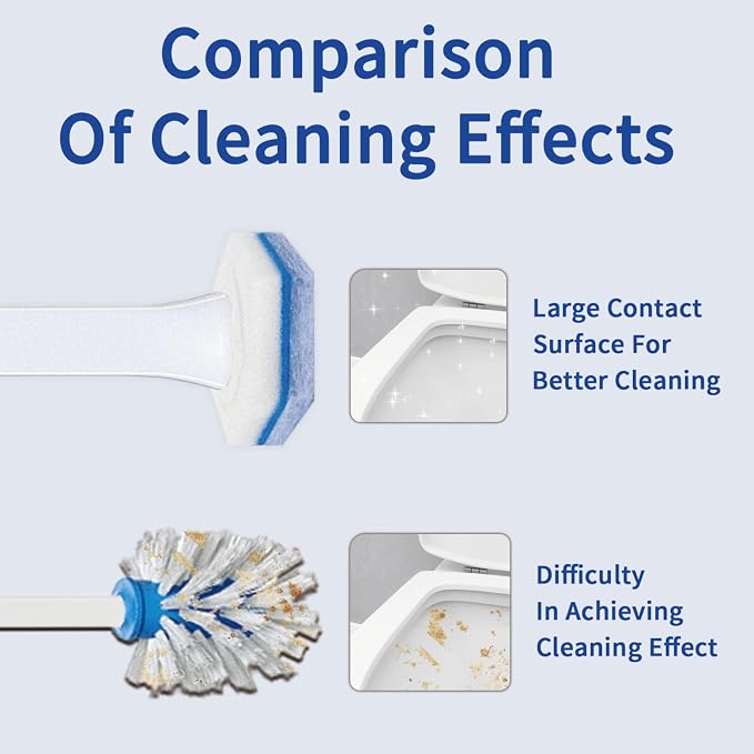 Aimery 100 Counts Blue Disposable Toilet Bowl Cleaning Refills Make Toilet And - Image 6
