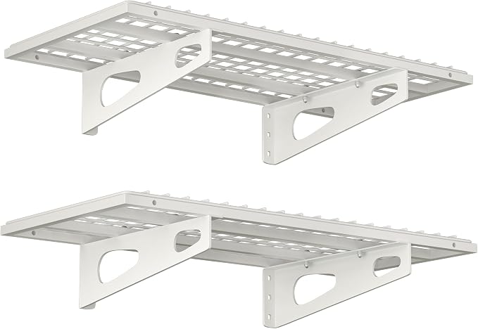 2-Pack 1.5x3FT Garage Shelving 17.7-inch-by-35.8-inch Wall Shelf Garage Storage by SoyweyDirect