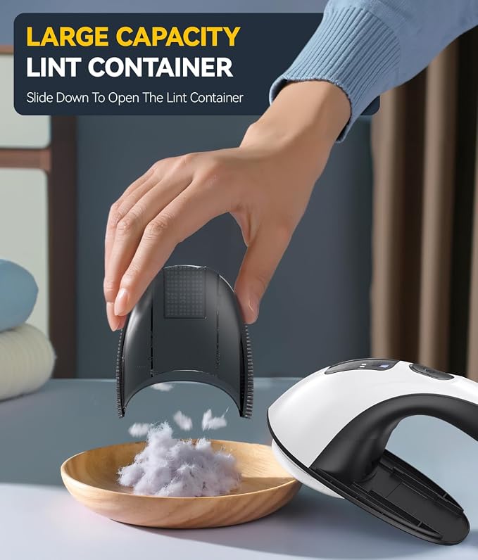Rechargeable Fabric Shaver and Lint Remover, 3-Speed Adjustable Sweater Shaver - Image 7