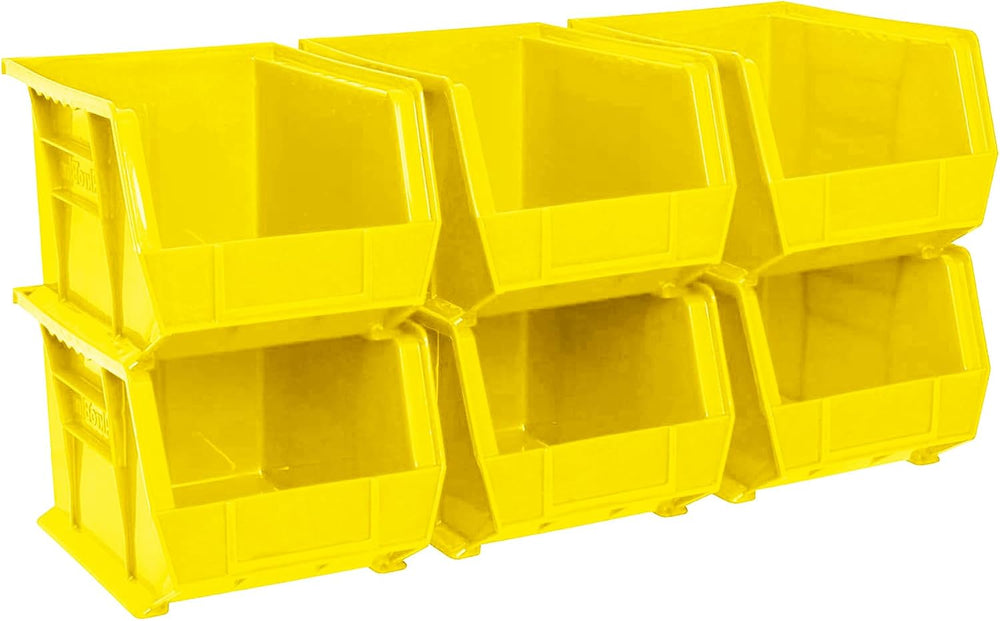 Akro-Mils 30239 AkroBins Plastic Storage Bins, 11"x8"x7", Yell...