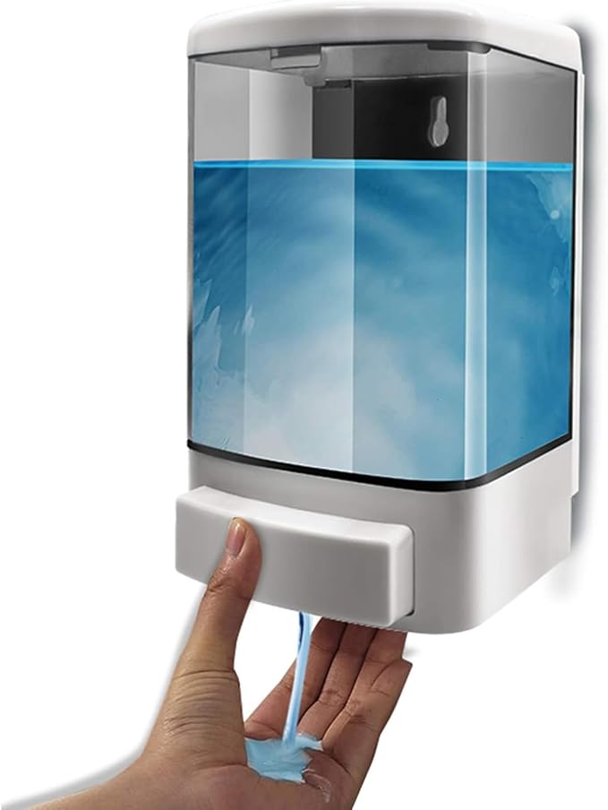 Soap Dispenser Wall Mount, 1000ML Commercial Manual Soap Dispenser Wall Mounted by GreeSuit