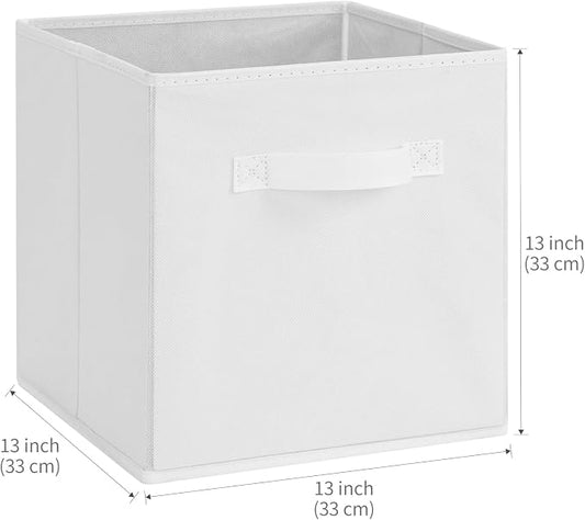 Stero 13x13x13 Inch Fabric Storage Bins 6 Pack Fun Colored Durable Storage Cubes - Image 2