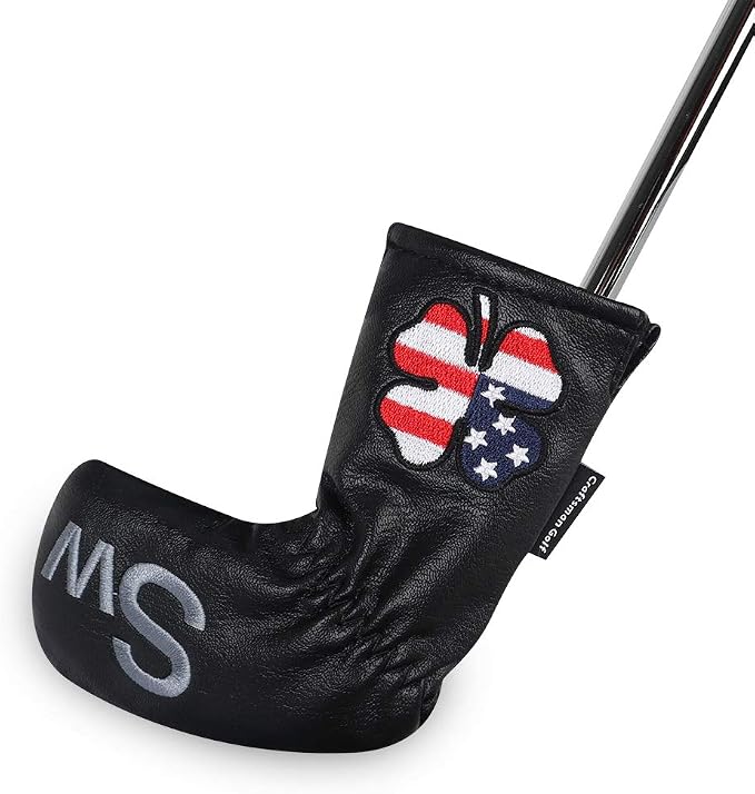 CRAFTSMAN GOLF 11pcs /Set USA US Flag Clover Leather Left Right Black White - Image 3