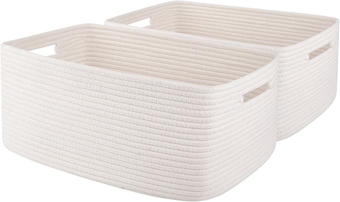 OIAHOMY Storage Basket for Shelves, Closet Cube Storage Bins Baskets for by MasterofSpaceOptimization