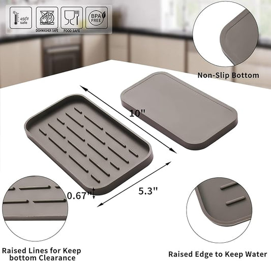 Silicone Kitchen Sink Organizer Tray - Image 2