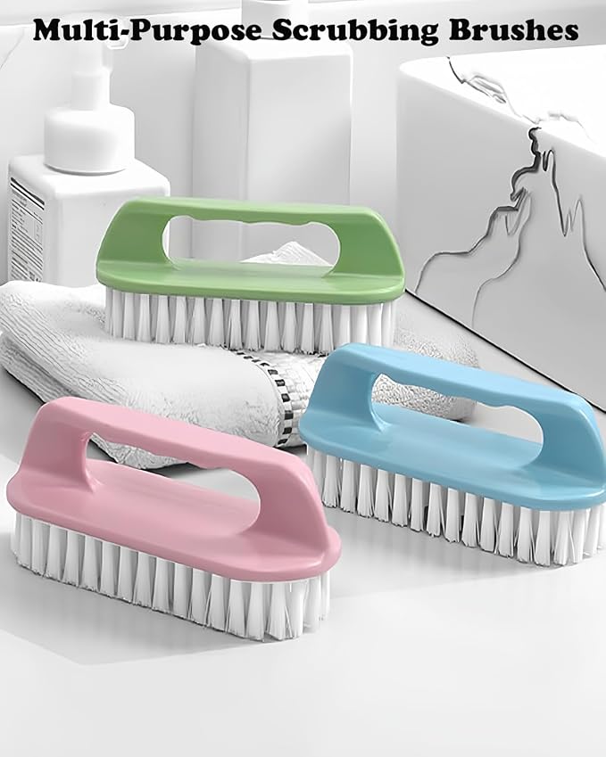 Scrub Brush for Cleaning-3 Pack Scrubbing Brushes Heavy Duty Multi-Purpose - Image 3