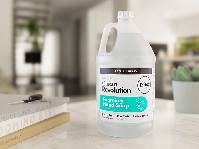 Clean Revolution Foaming Hand Soap Refill Supply Container, Ready to Use Formula - Image 3