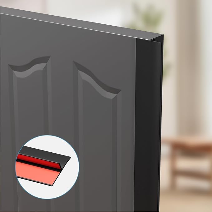 T-Shaped Door Draft Stopper, 1.97 in x 10 Ft Silicone Seal Strip - Image 8