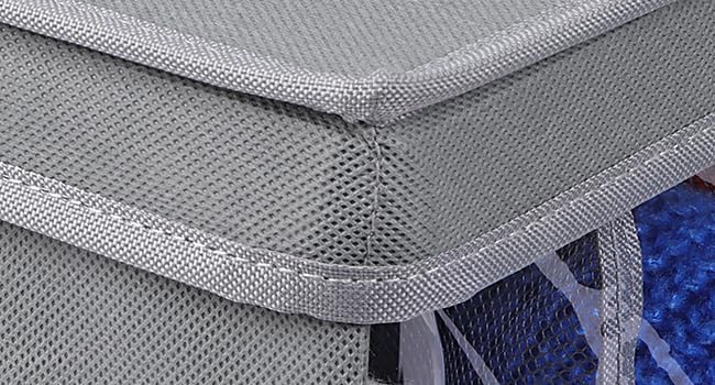 Zilink Sweater Storage for Closet Wardrobe Clothes Organizer, Grey, 3 Pack