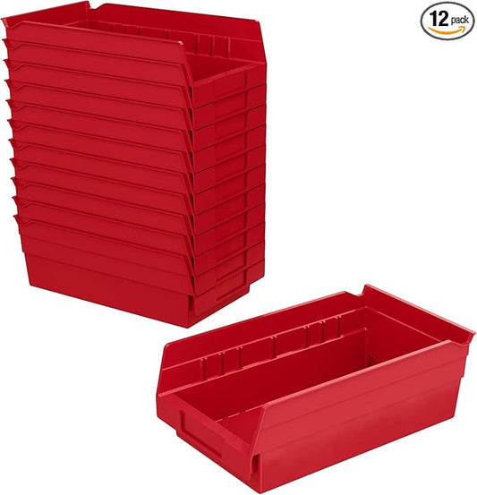 Akro-Mils 30130 Plastic Shelf Bins, Heavy Duty Storage Bins by Akro-Mils