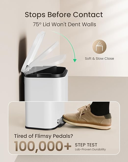 Cesun Small Bathroom Trash Can - Image 3