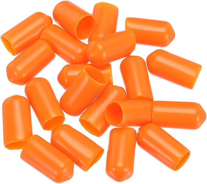 uxcell 20pcs Rubber End Caps 8mm ID Vinyl PVC Round Tube Bolt Cap Cover Screw - Image 4