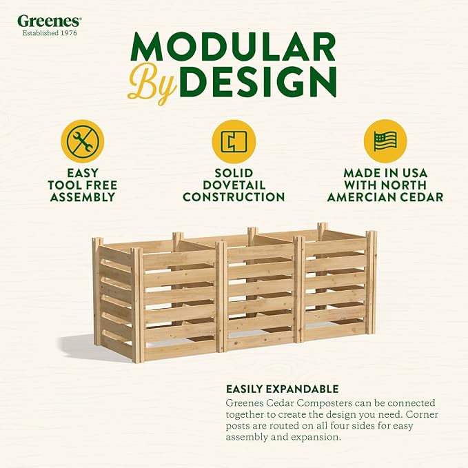 Greenes Fence Cedar Wood Composter