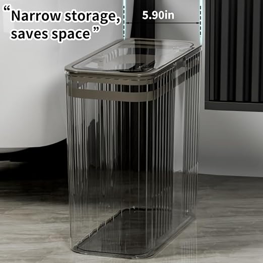 Transparent Trash Can, Bathroom Trash Cans - Image 5
