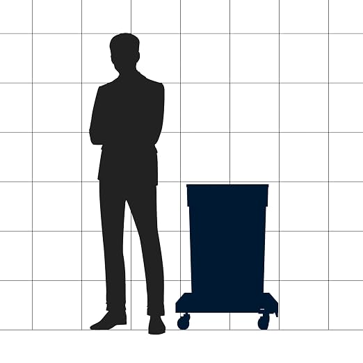 23 Gallon Blue Recycle Slim Jim Trash Can - Image 2
