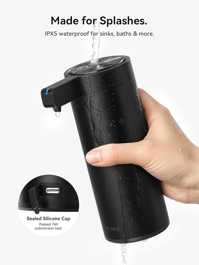 SUNLY Touchless Automatic Soap Dispenser – Clog-Free Pump, 0.2s Fast Sensor - Image 6